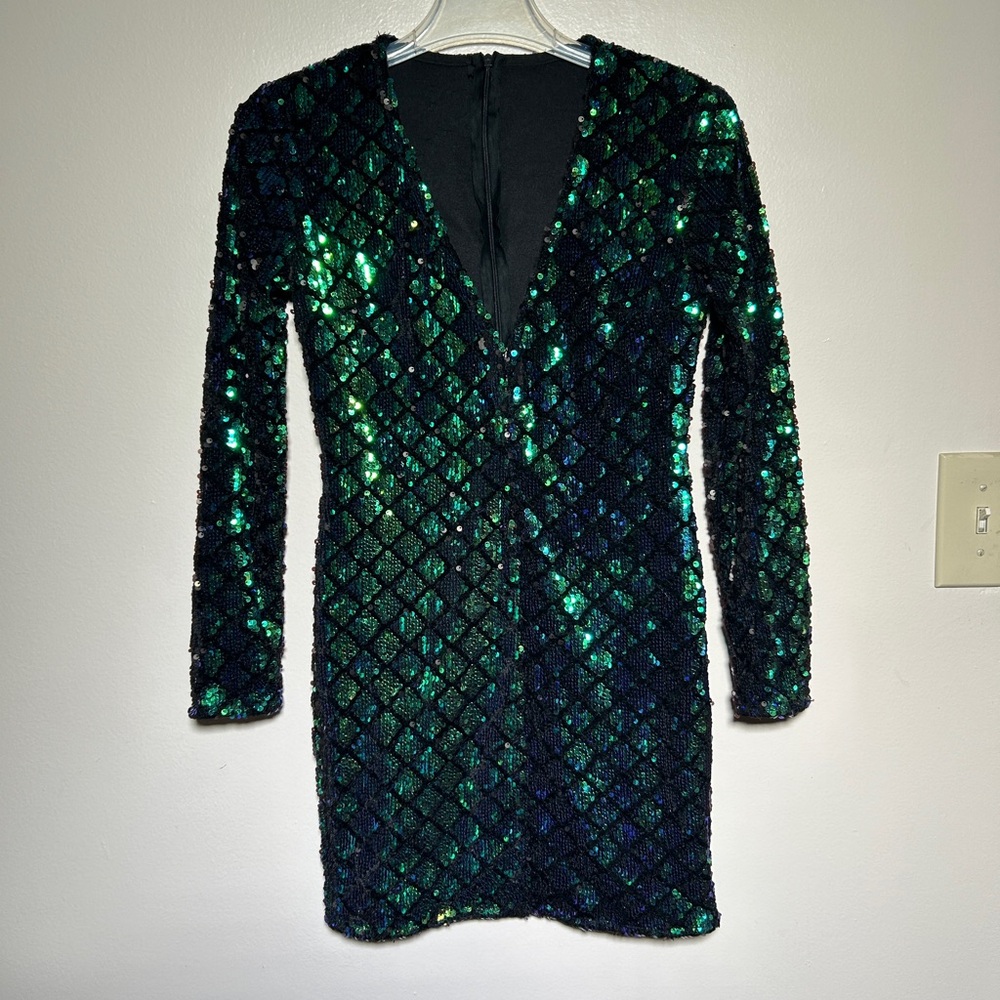 Emerald Sequin Dress